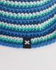 Collusion COLLUSION crochet knit stripe bucket hat in blue - 2