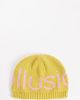 Collusion COLLUSION Crochet logo beanie in yellow - 1