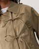 Collusion COLLUSION cropped bow tie trench jacket in khaki-Green - 4