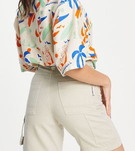 Collusion COLLUSION dad shorts with cargo pocket details-Neutral
