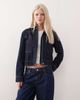 Collusion COLLUSION denim 00s hooded jacket in rinse-Navy - 1