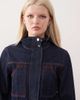 Collusion COLLUSION denim 00s hooded jacket in rinse-Navy - 2