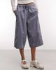 Collusion COLLUSION denim baggy track shorts in mid blue wash - 2