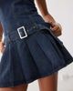 Collusion COLLUSION denim halter mini dress with belt in blue - 2