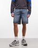 Collusion COLLUSION denim mid rise shorts in mid blue - 1