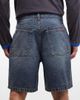 Collusion COLLUSION denim mid rise shorts in mid blue - 4