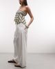 Collusion Collusion denim pull on balloon jeans in white - 2
