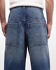 Collusion COLLUSION denim skater jorts in mid blue - 4