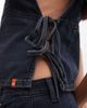 Collusion COLLUSION denim tie side top in grunge dark blue wash - part of a set-Navy - 3