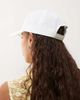 Collusion COLLUSION embroidered slogan cap in white - 3