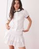 Collusion COLLUSION eyelet skirt in white - part of a set - 1