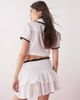 Collusion COLLUSION eyelet skirt in white - part of a set - 4