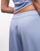 Collusion COLLUSION fit and flare pants in blue pinstripes - part of a set - 4