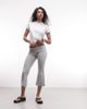 Collusion COLLUSION flared capri in gray heather - 1