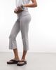 Collusion COLLUSION flared capri in gray heather - 2