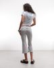 Collusion COLLUSION flared capri in gray heather - 3