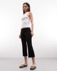 Collusion COLLUSION flared capri leggings in black - 1