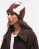 Collusion COLLUSION fluffy 67 number beanie in brown - 3
