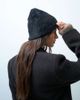 Collusion COLLUSION fluffy beanie in black - 2