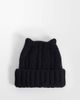 Collusion COLLUSION fluffy ear beanie in black - 1