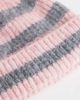 Collusion COLLUSION fluffy fisherman beanie in pink stripe - 2