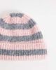 Collusion COLLUSION fluffy fisherman beanie in pink stripe - 3