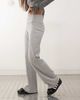 Collusion COLLUSION foldover waist ribbed flare yoga pants in gray heather - 2