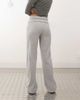 Collusion COLLUSION foldover waist ribbed flare yoga pants in gray heather - 3