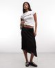 Collusion COLLUSION 'forever that girl' v-neck slogan baby tee in white - 2