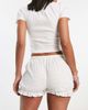 Collusion COLLUSION frill shorts in white - 2