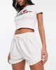 Collusion COLLUSION frill shorts in white - 4