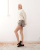 Collusion COLLUSION frill side shorts in gingham-Black - 3