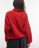 Collusion COLLUSION full zip fleece borg jacket in red - 3