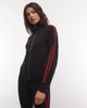Collusion COLLUSION funnel neck zip through track top in black set - 1