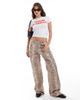 Collusion COLLUSION good karma slogan baby tee-White - 2