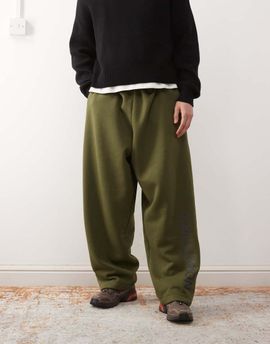 Collusion COLLUSION heavyweight relaxed sweatpants in khaki green
