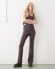 Collusion COLLUSION high rise flare pants in dark plaid - part of a set-Multi - 1