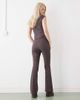 Collusion COLLUSION high rise flare pants in dark plaid - part of a set-Multi - 2