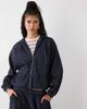 Collusion COLLUSION hooded denim track jacket in rinse wash -set-Navy - 1