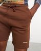 Collusion COLLUSION jersey shorts in dark brown - 2