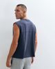 Collusion COLLUSION jersey tank top in navy - 4