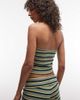 Collusion COLLUSION keyhole halter top in striped print - part of a set-Multi - 4