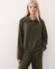 Collusion COLLUSION knit oversized button up sweater in khaki - part of a set-Green - 1