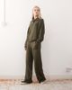 Collusion COLLUSION knit oversized button up sweater in khaki - part of a set-Green - 3
