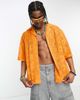 Collusion COLLUSION lace beach shirt in neon orange - part of a set - 4