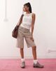 Collusion COLLUSION lace high neck sleeveless top in cream-White - 2