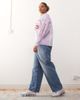 Collusion COLLUSION lavender logo soccer long sleeve tee-Purple - 2