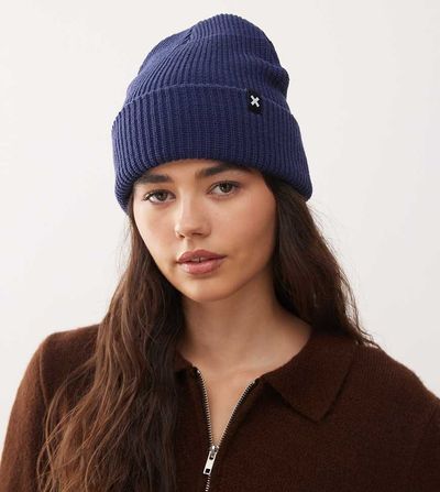 Collusion COLLUSION logo beanie in navy