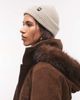 Collusion COLLUSION logo fisherman beanie in oatmeal-White - 2