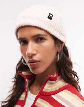 Collusion COLLUSION logo fisherman beanie in pink